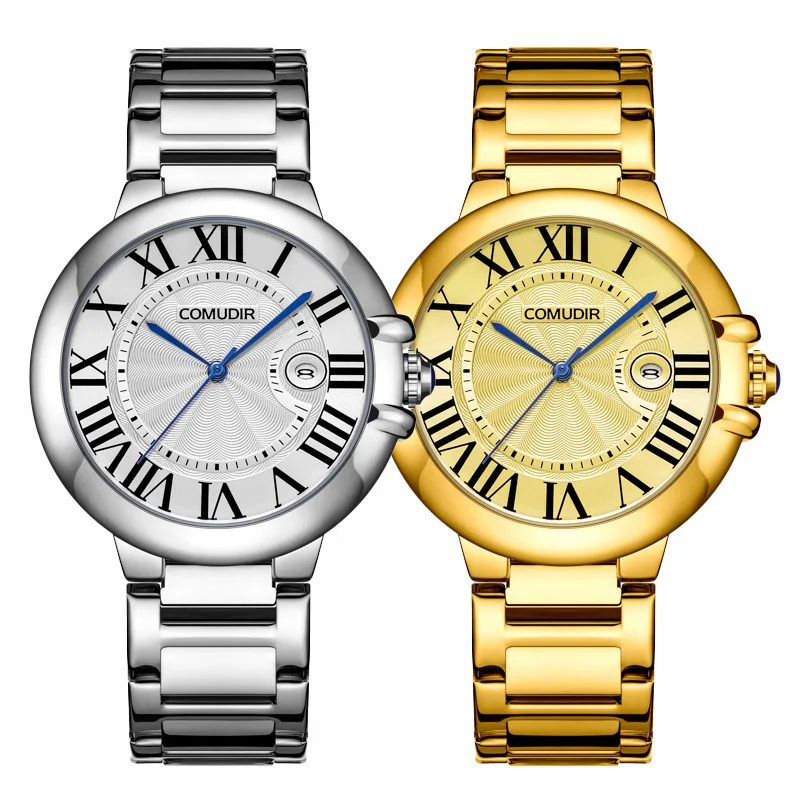 

Мужские роскошные кварцевые часы с деловым воздушным шаром — автоматический стиль, круглая форма, классическая, водонепроницаемая задняя крышка со скелетонизированным дизайном