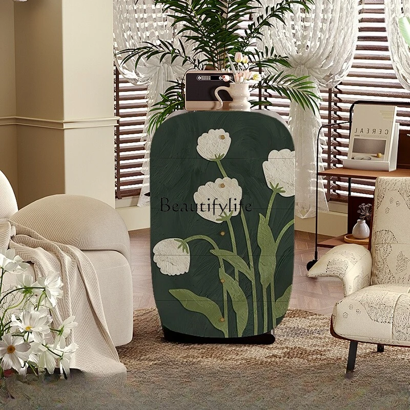 

*French retro style small apartment chest of drawers living room bedroom room locker