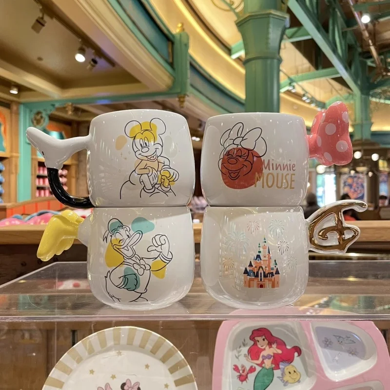 上海ディズニー城漫画かわいいマグミッキーミニードナルドダック-455-ミリリットルセラミックカップ誕生日記念品ギフト