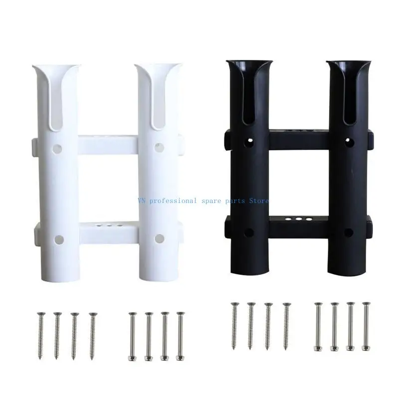 41XA Boat Fishing Box Hardware Plastic Fishing Rod Racks 3 Tubes Holder Stand Mount