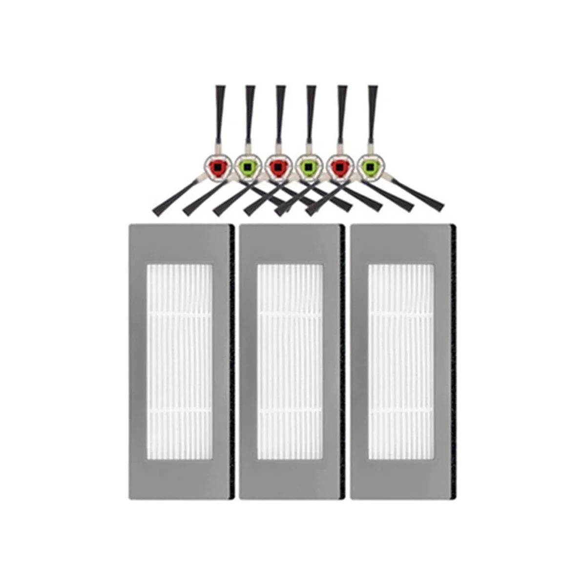 Deebot Ozmo 진공 청소기 부품용 사이드 브러시 헤파 필터, 600 601 605 DD35 DD56 DD33 DD37