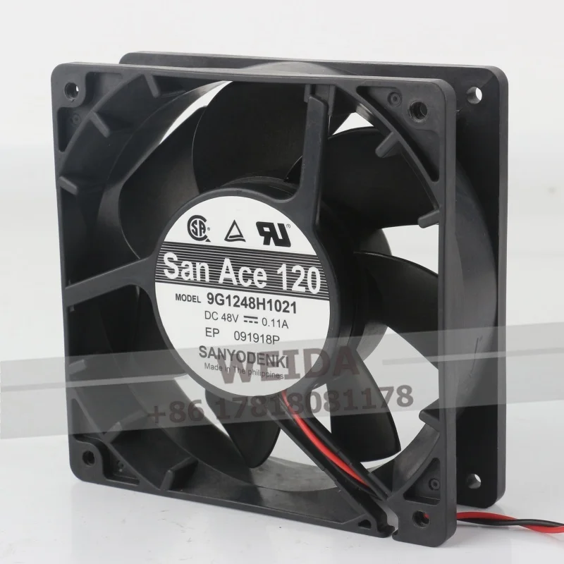 New Original Sanyo DC 48V 0.11A AC EC 12038 120X120X38MM Two-wire 9G1248H1021 12CM Frequency Converter Cooling Fan