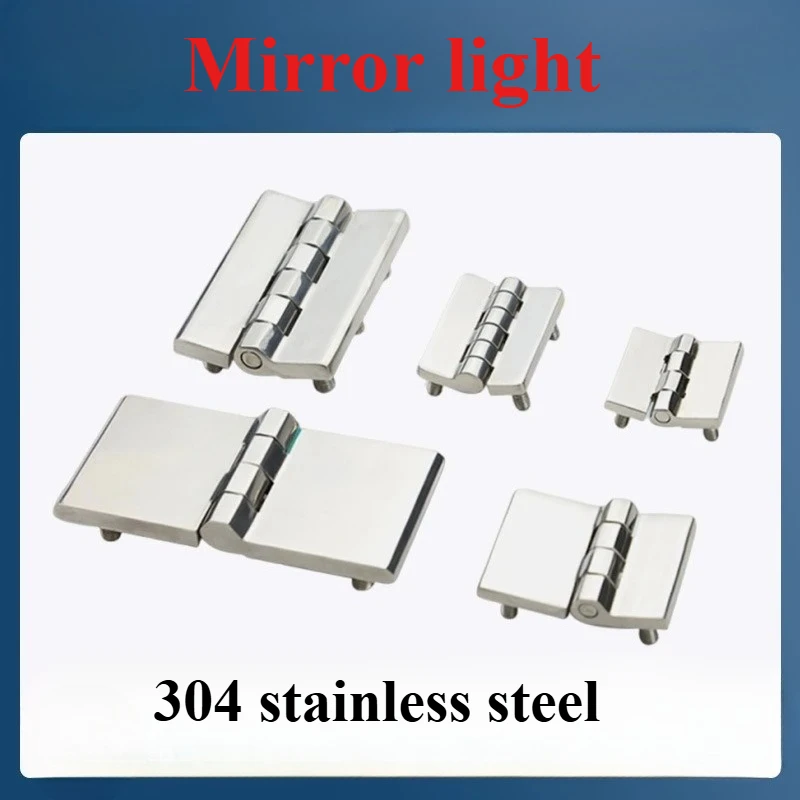 304 Stainless Steel Extended And Widened Square Hinge Industrial Equipment Electrical Box Cabinet Door Hinge Accessories