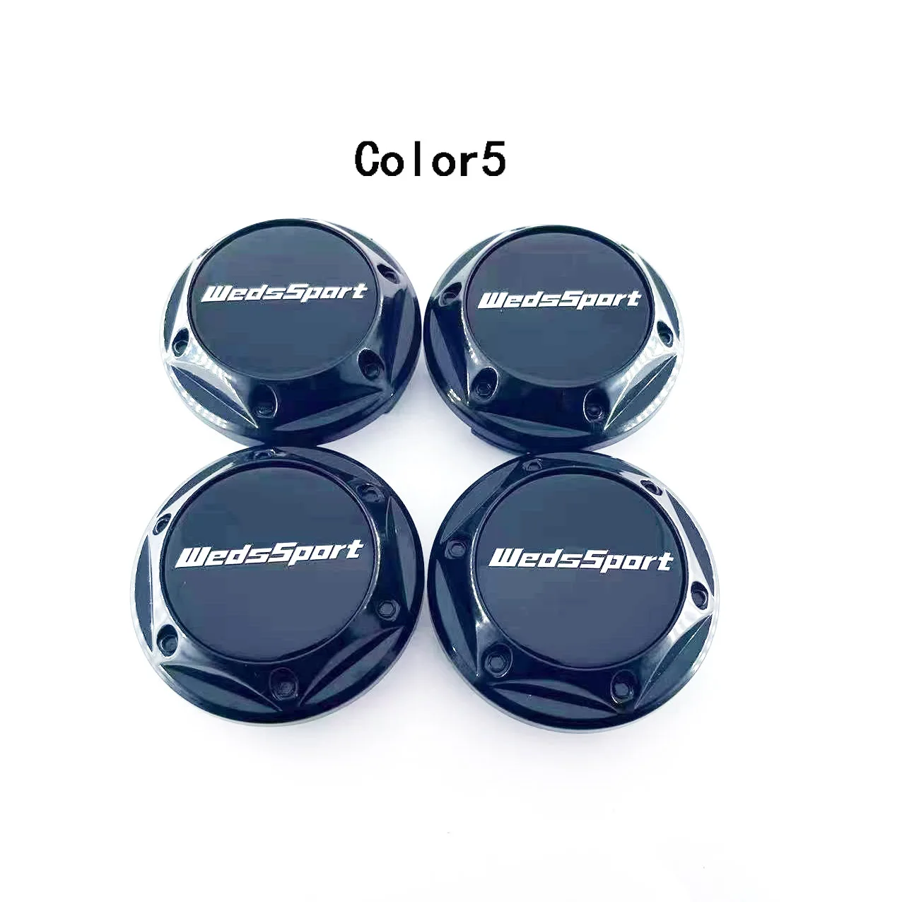 4PCS/lot 67MM Car 5Color Wheel Center Hub Caps for SPORT Logo chrome