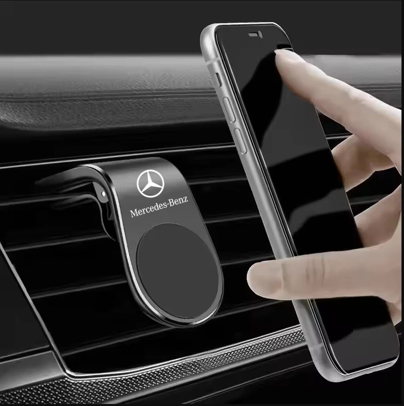 

Car badge Phone Holder Metal Stand Accessories For Mercedes Benz W203 W204 W205 W210 W211 W212 W221 W222 CLS CLA CLK SLK GLK