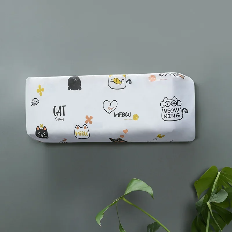 Printed Air Conditioning Cover Home Decor Conditioner Waterproof Cleaning Washing Anti-Dust Dust