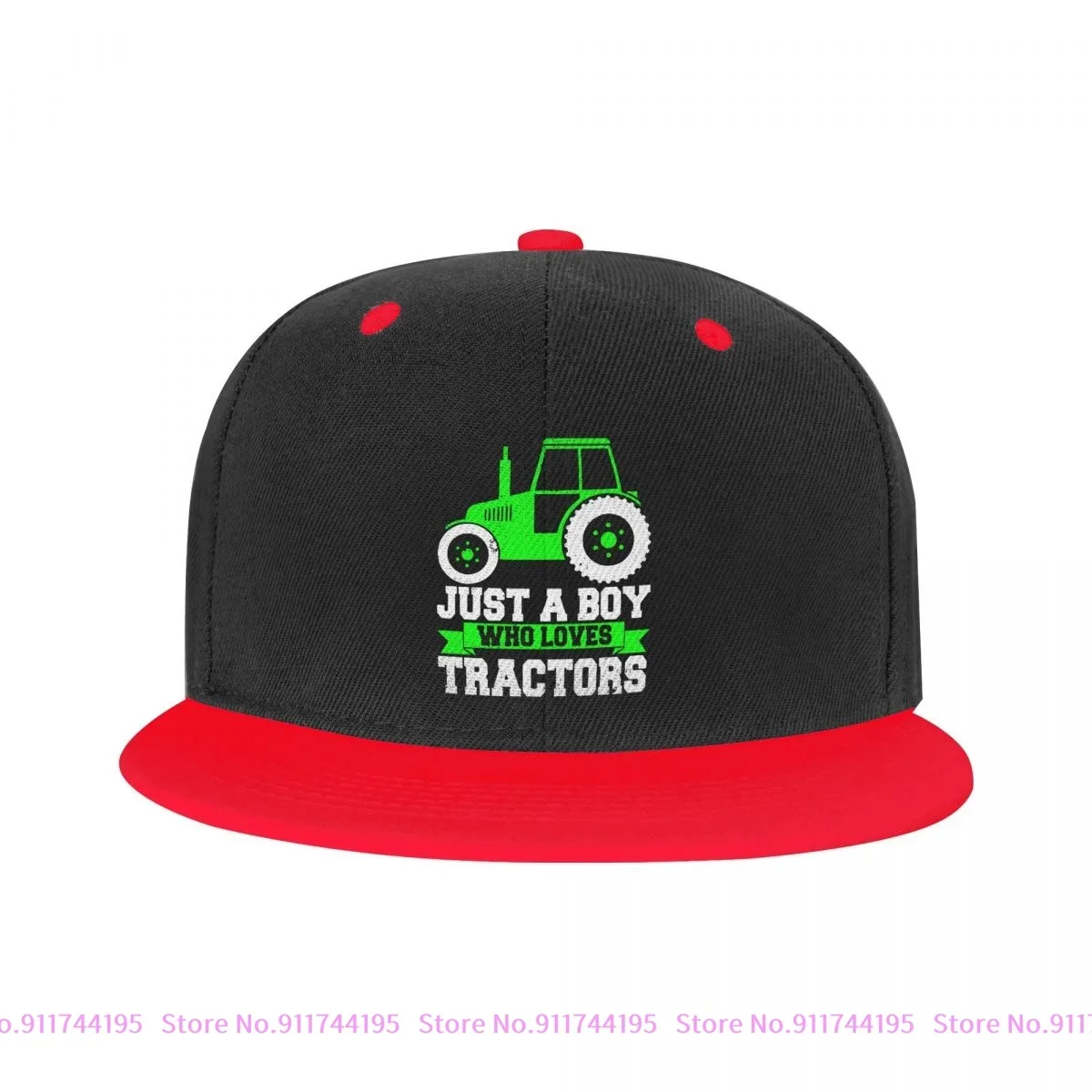 

Just A Boy Who Loves Tractor Children Snapback Cap Hat Premium Colorful Teenager Baseball Caps