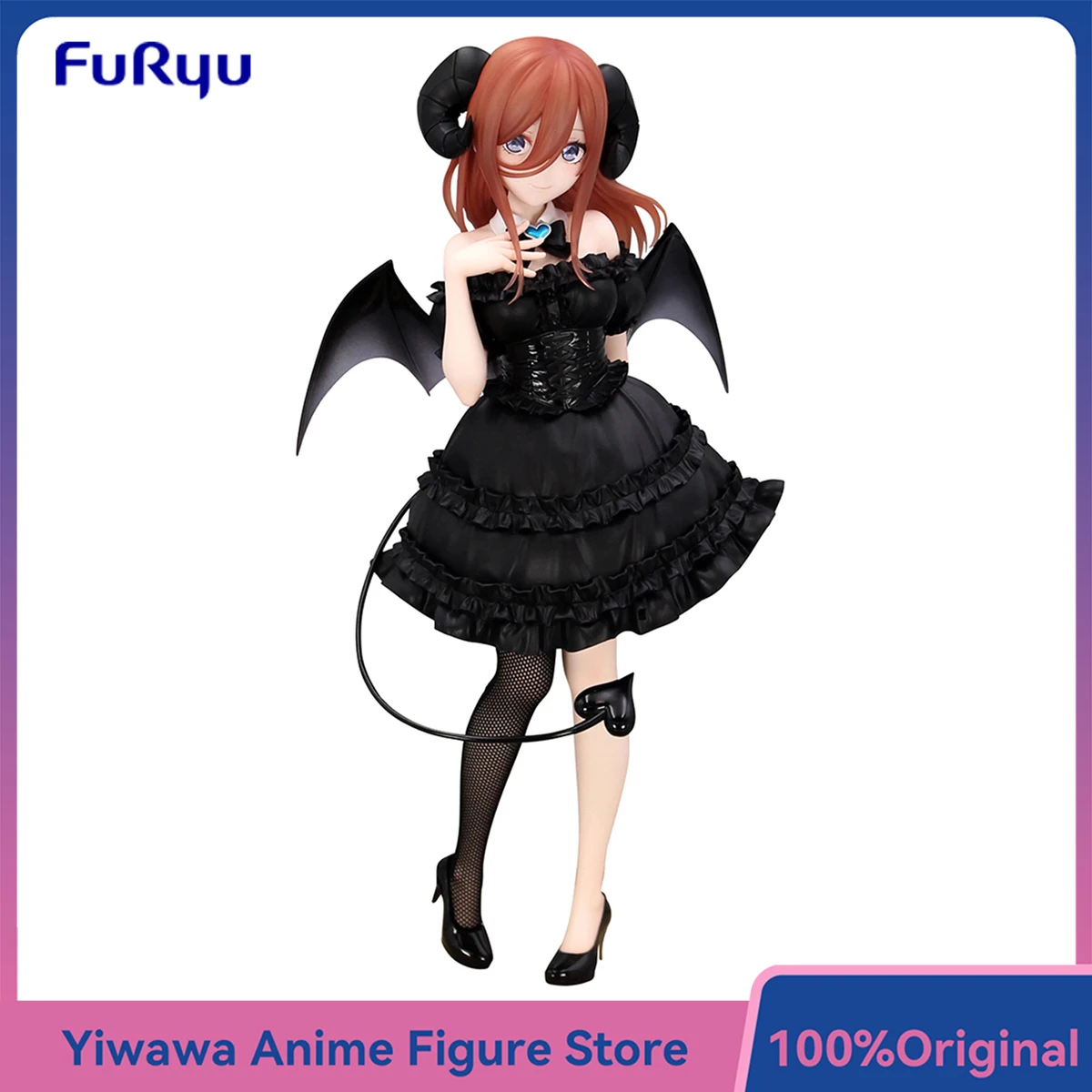 

Original FuRyu The Quintessential Quintuplets Nakano Miku BiCute Dark Collectible Anime Figure Model Toy 25cm Bishoujo Doll