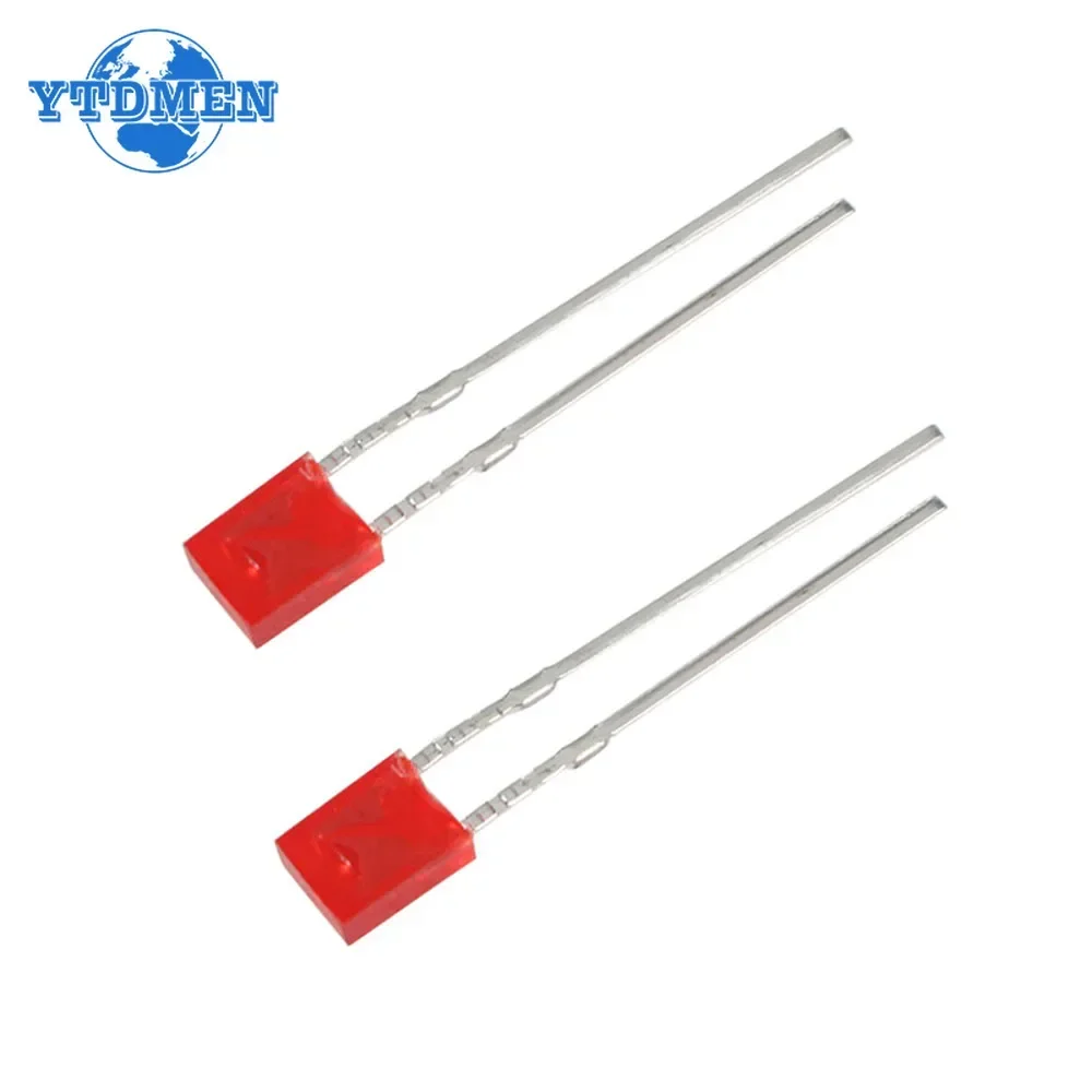 50/100pcs 2x3x4 LED Diode 5-Color Light-Emitting Diode Square LED 2*3*4 DIY Kit  White Red Yellow Blue Green