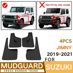 Guardabarros de coche para Suzuki Jimny 2019-2021, protectores contra salpicaduras duraderos, ajuste personalizado, protección para todo tipo de clima, modificación