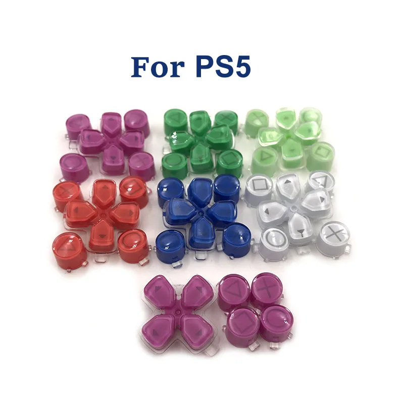 Pièces de rechange pour manette PS5, ensemble complet de Joysticks R1 L1 R2 L2 Dpad, boutons de déclenchement ABXY