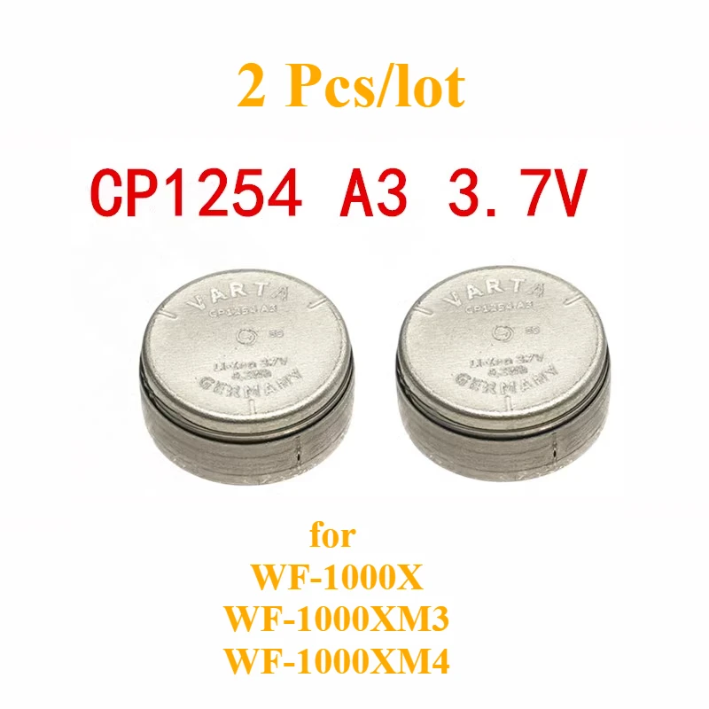 2 Pcs/lot CP1254 A3 Original New 60mAh CP1254 3.7V Bluetooth TWS Headphone Battery Capacitor