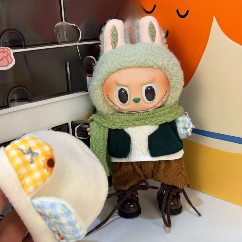 Schattige Pop Kleding Outfit Accessoires Voor 17 Cm Labubu V2 V1 Pop Kawaii Kleding Verschillende Stijlen Cosplay Jurk Kid speelgoed Geschenken