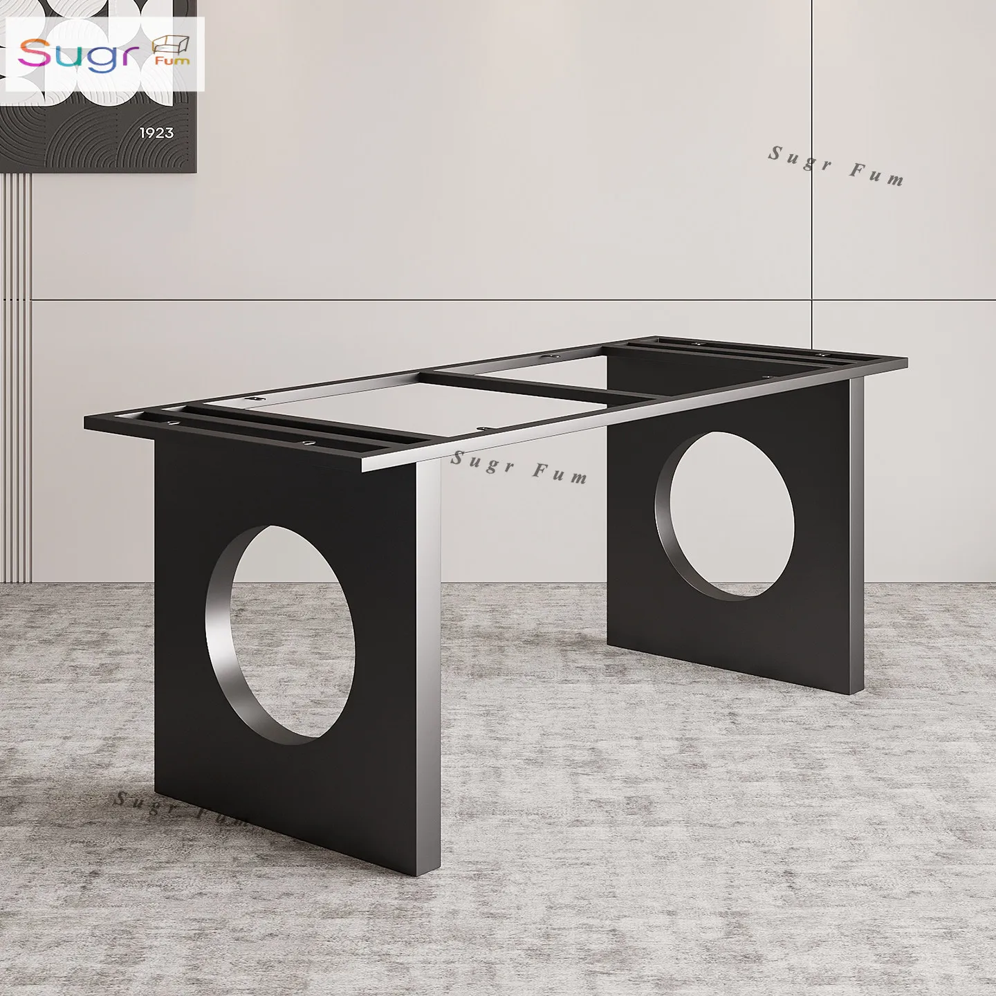 Marble table leg bracket stainless steel foot office tea  rock slab large plate table frame tea  dining  ba