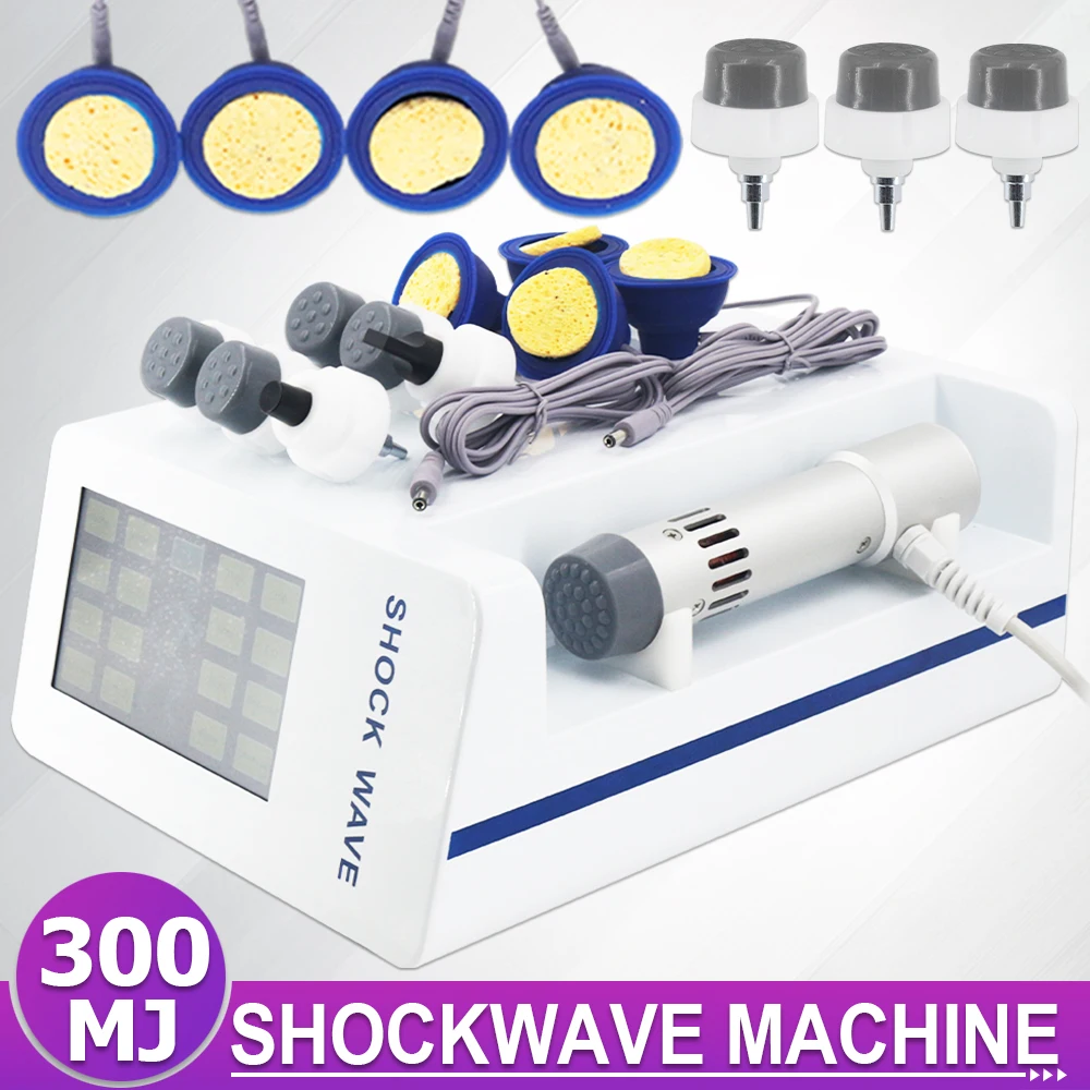 300MJ EMS Shock Wave Therapy Machine For ED Treatment Relieve Neck Pain High-Tech Handle Professional Shockwave Massager Newest