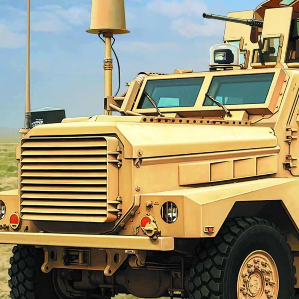 

80156 1/35 HA1 4X4 MRAP Mine Resistant Ambush Protected Vehicle Hobby Boss Plastic Static Armored Car Model Kit DIY Project