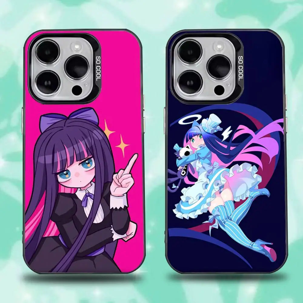 

Panty Stocking with Garterbelt Phone Case For iPhone 16,15,14,13,12,11,Pro,Max,Plus,Mini,XS,SE Anti Fall Black Matte Hard Bumper