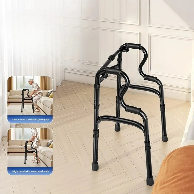 

Алюминиевые вспомогательные средства для мобильности, прогулочные тележки, реабилитационные ходунки с сенсорным светом, ходунки для пожилых людей, нескользящие медицинские стулья для костылей