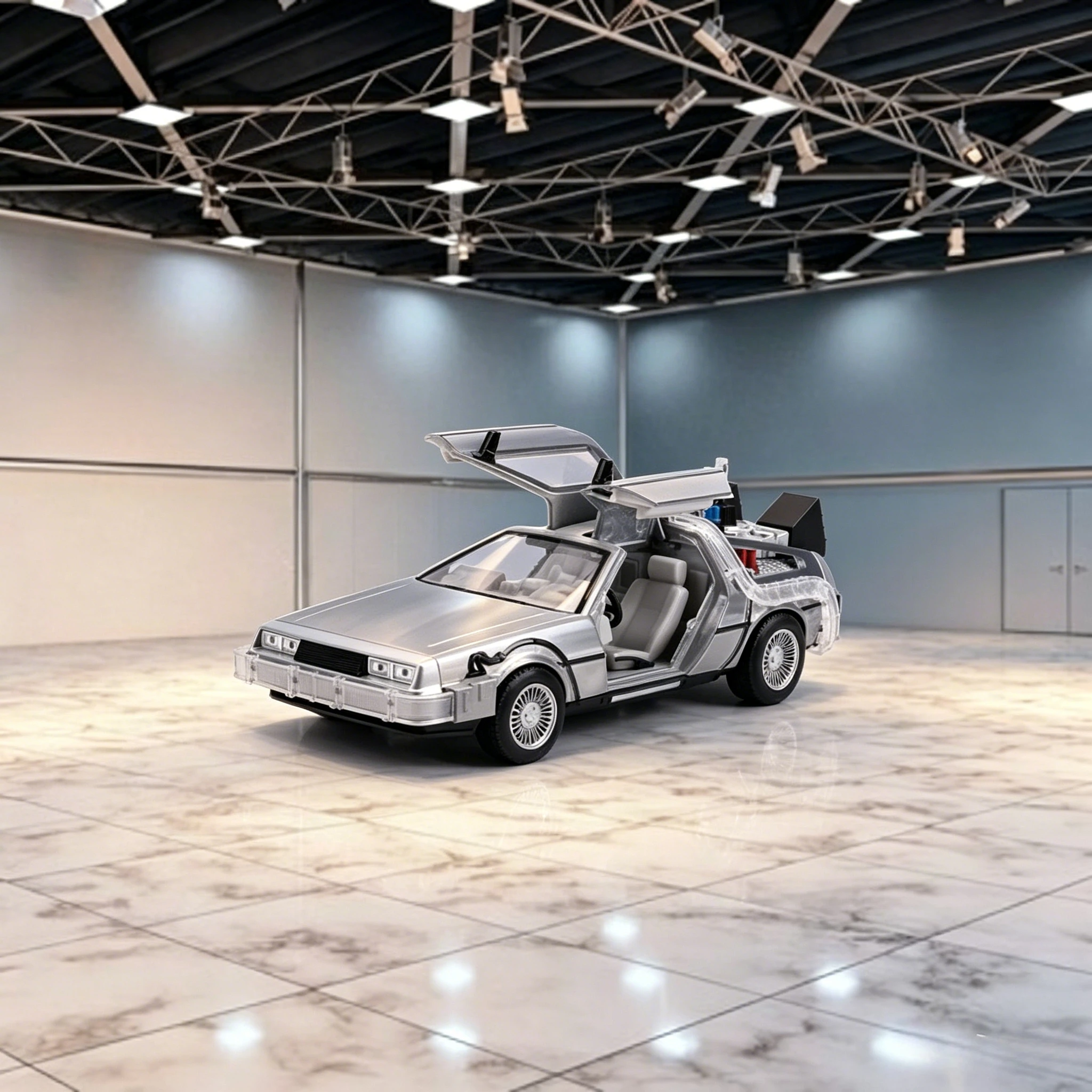 

Jada 1:24 Back To The Future time flies lighting versions alloy car models collectible cars toys gifts