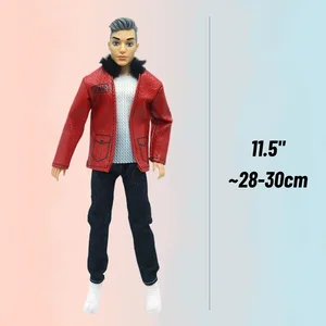 BJD Herren -Puppen -Set mit Kleidung und Schuhen, perfekt für Barbie Girl Spielzeug, Freunde und Weihnachtsgeschenk, eleganter Freund, 11in, 30 cm, 30 cm 6 Hauptverkäufe der Männer BJD - №4