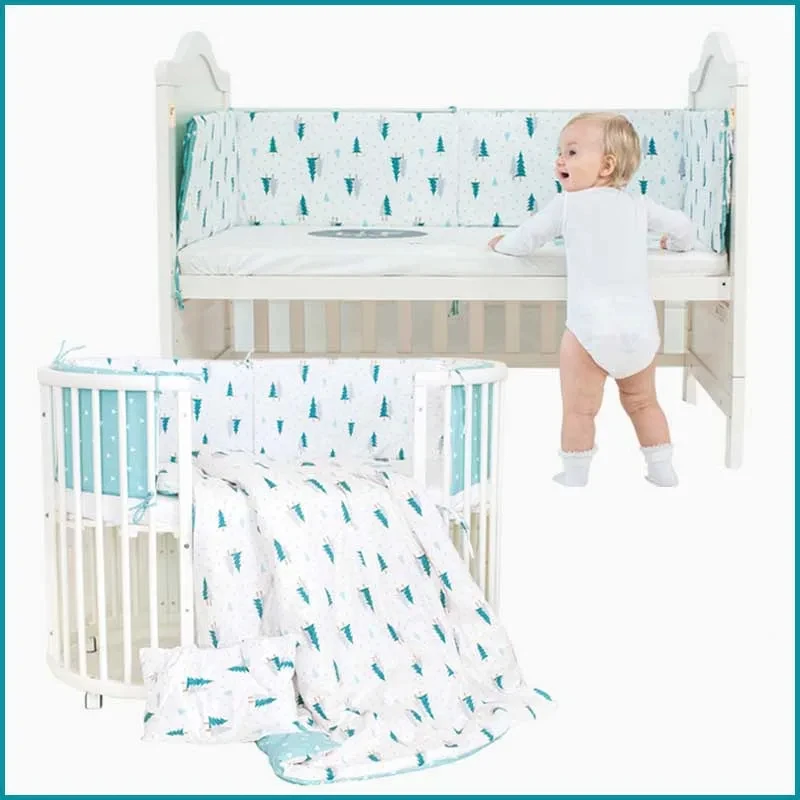 130*28 cm Babybedje Bumpers in de Wieg Set voor Pasgeborenen Katoen Gedrukt Cot Protector Voor Baby Set Wieg bumpers Baby Bumper