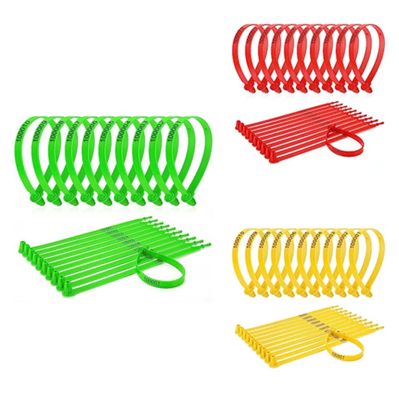 

1000Pcs Plastic Truck Door Seal Security Tags Removal For Trailer Logistic Shipping Packaging Shipping Green