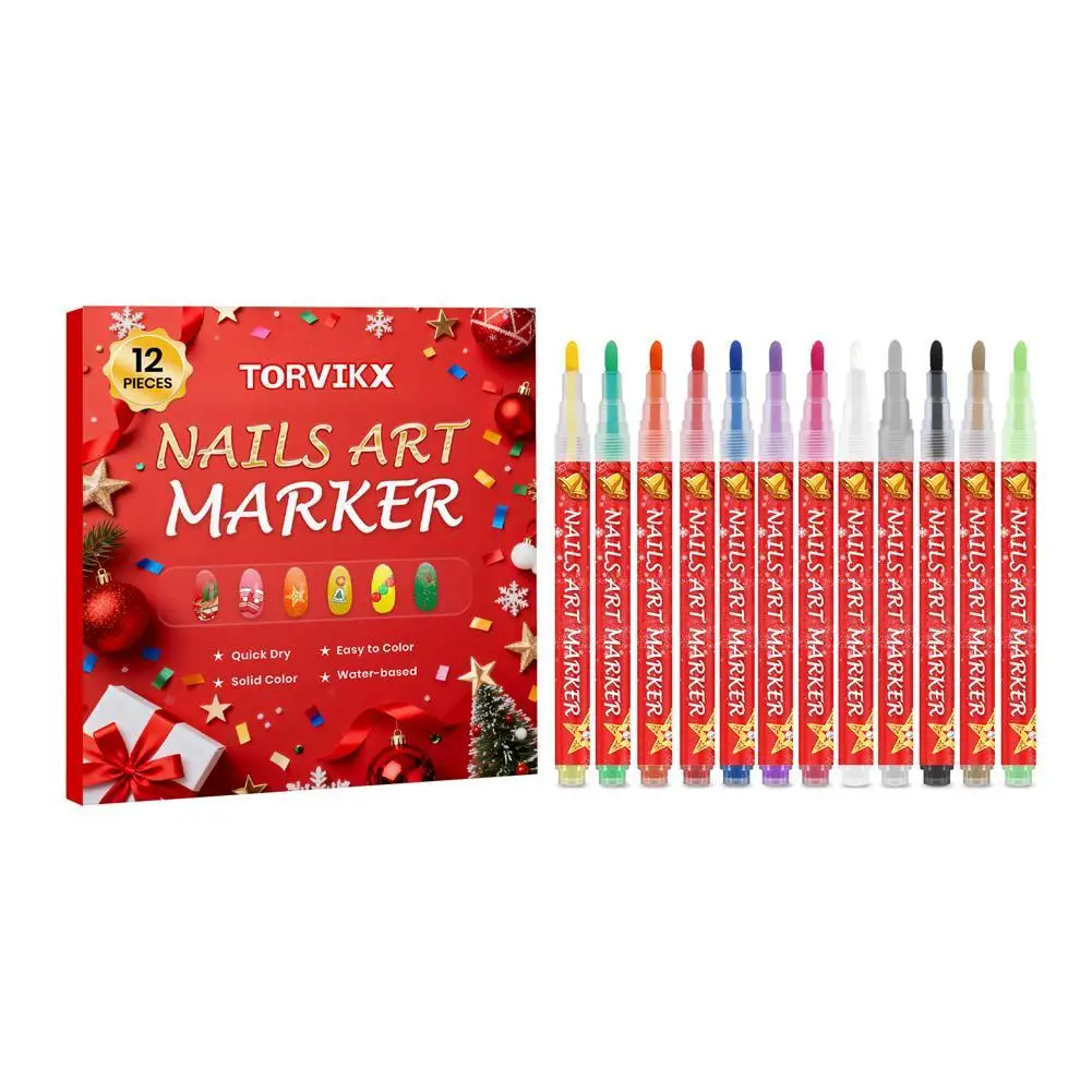 1 ensemble de marqueurs acryliques, marqueurs de contour à Double ligne, rêve brillant pour peinture de noël, dessin quotidien, bricolage, carte de vœux d'écriture