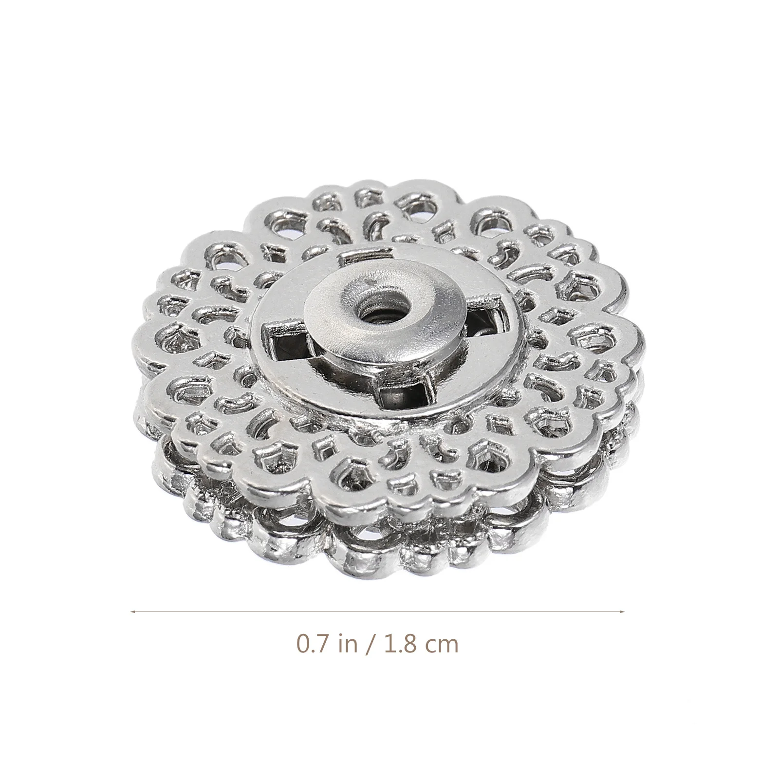 

Metal Snap Buttons Invisible Alloy Fasteners For Diy Sewing Press Studs Overcoat Jacket Sweater Windbreaker Decor Crafts