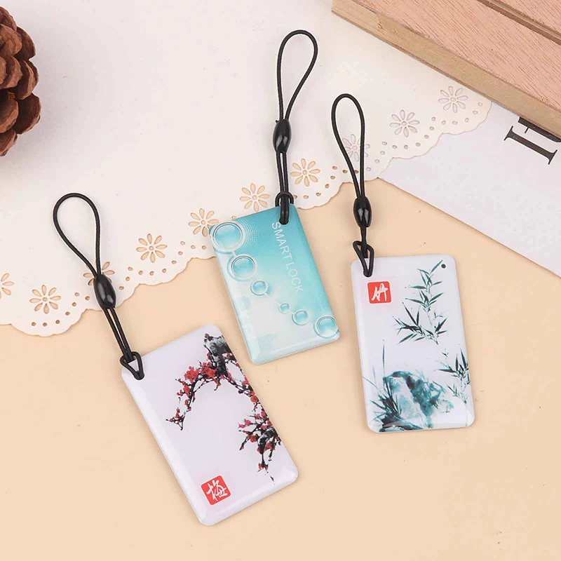 10Pcs PVC 13.56Mhz IC Card TTlock BLE Electronic Smart Door Lock Card Digital Smart Fingerprint Locks Unlock Small RFID Card