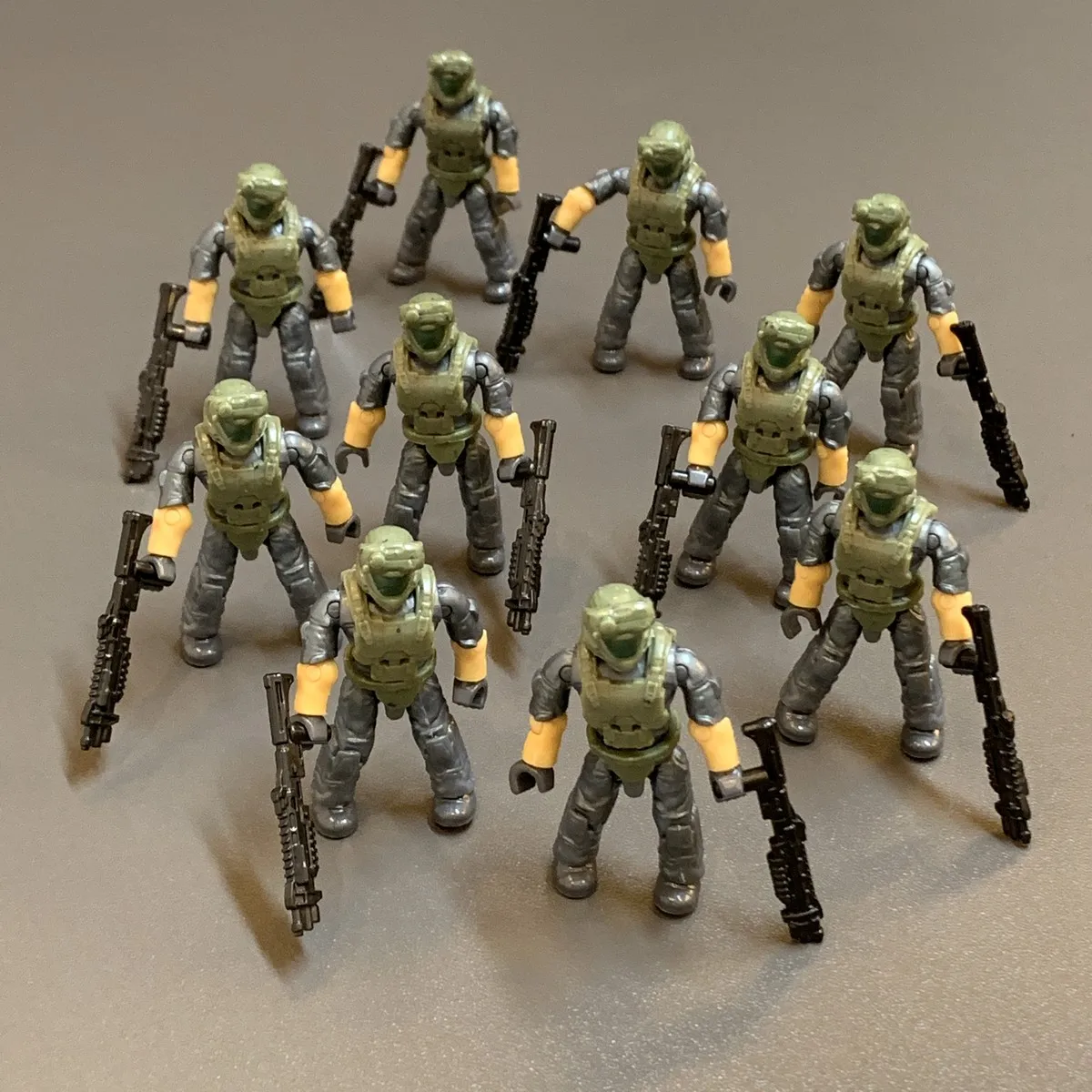 10X MEGA Construx Infinite Buildable Vehicle Figure Set UNSC MARINE Minifigure Heroes Warriors Soldiers