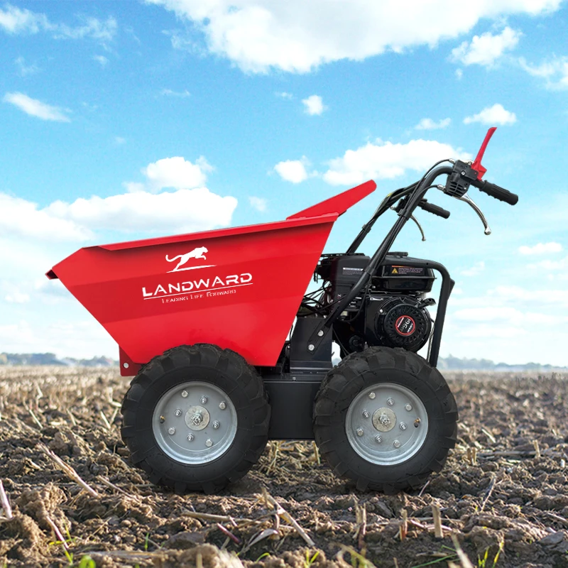 Agricultural mini barrow 250 Kg Load Capacity 6.5 Hp Gasoline Powered Mini Dumper Truck wheelbarrow Customized For Sale