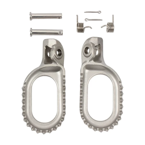Подножки из нержавеющей стали для мотоциклов KTM EXC EXCF XCW XC XCF SX SXF 125-500, заниженные на 3 мм, задние, для кроссовых мотоциклов