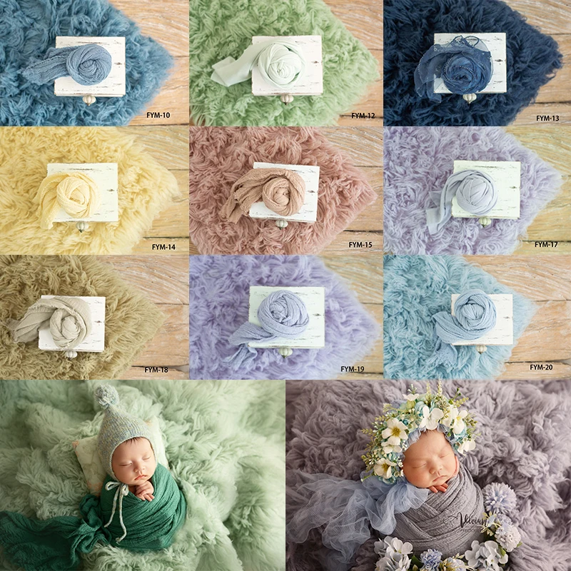 Newborn Photography Prop Big 120x150cm Flokati Blanket For Photo Luxury Wool Curly Flokati Rug Blanket Studio Shoot Accessories