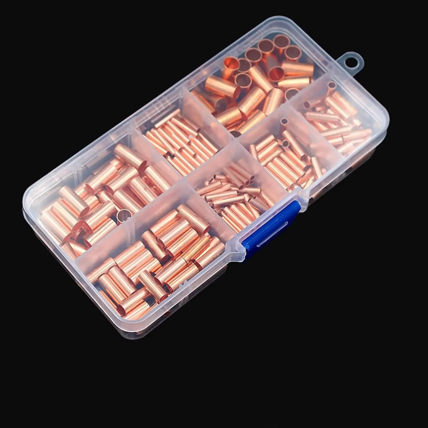 125/250-teiliges Kabelendhülsen-Set, 7 Größen, Kupfer-Crimpklemmen, nicht isolierte elektrische Stoßverbinder, Sortiment-Set – Detail 9
