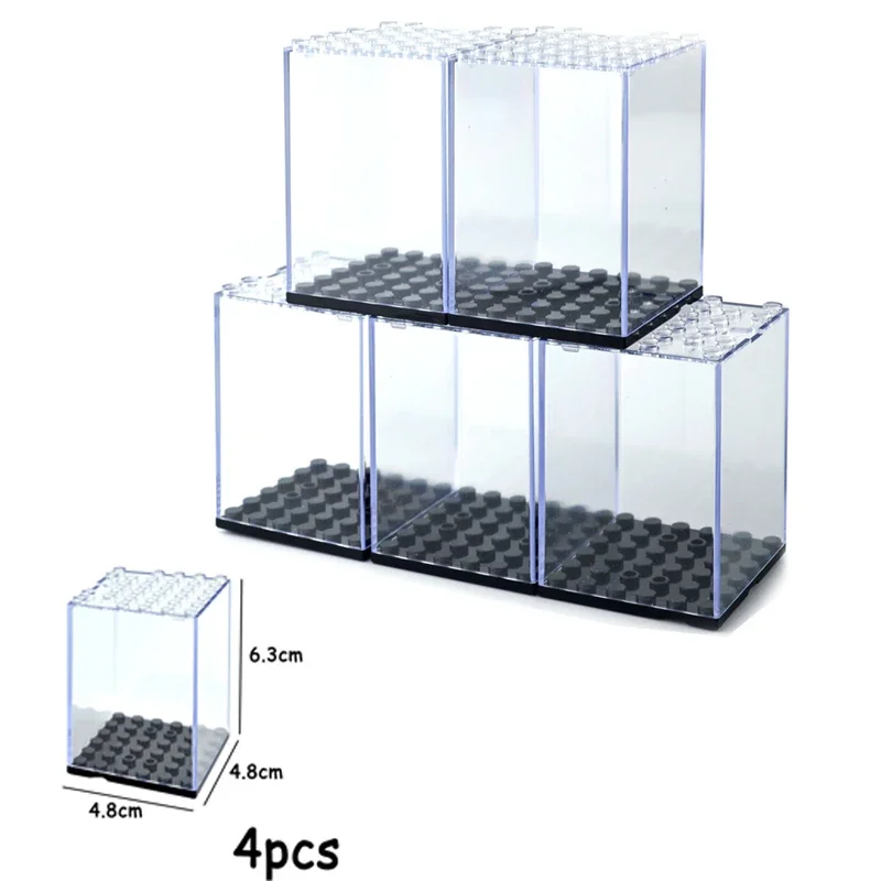 Şehir Araba Modeli vitrin montaj kutusu Akrilik Toz Geçirmez Rakamlar Depolama Pleksiglas Vitrin Tabanı Uyumlu Çocuk Oyuncakları