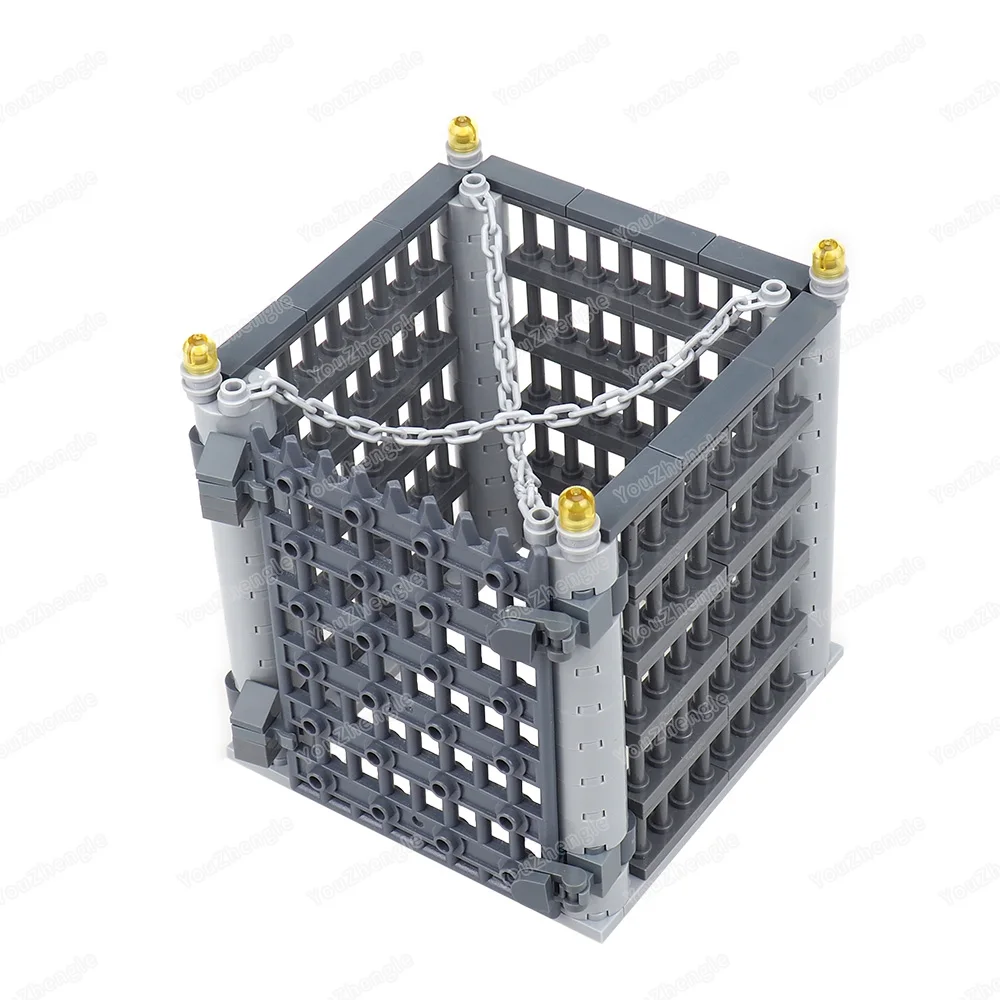 Wildernis Invezaangement Kettingen Kooi Bouwsteen MOC cijfers Capture Mutation Grote Monster Scène Model Kinderen Geschenken Jongens Speelgoed