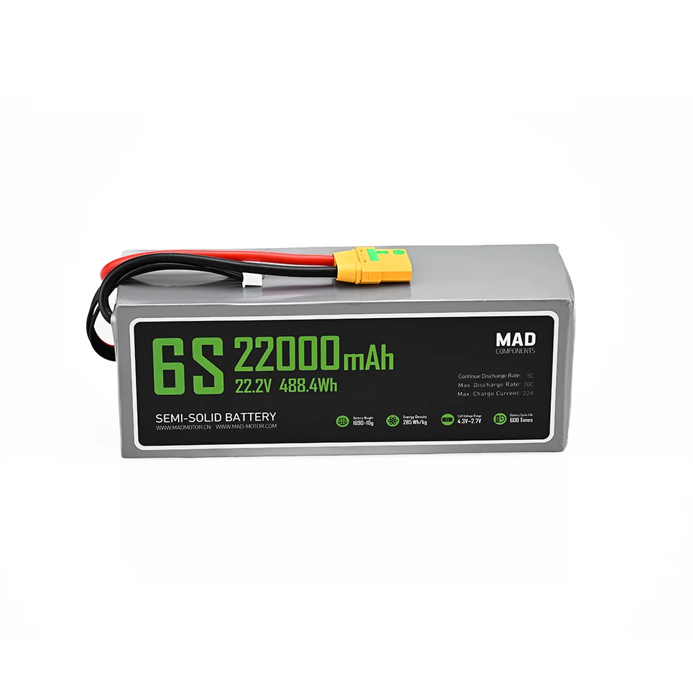 MAD 6S 20Ah Drone Solid State Lithium-ion Battery