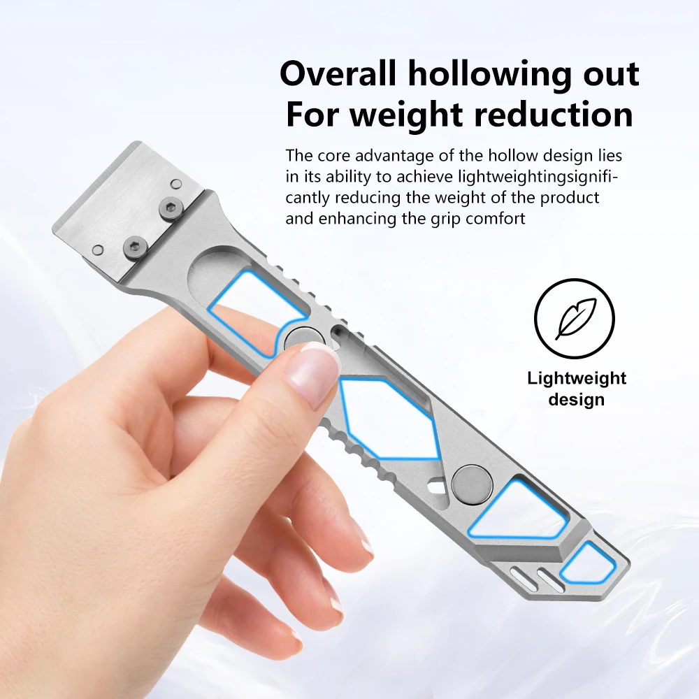 Magnetischer Legierungsschaber für Bambu Lab Creality Aircraft CNC Aluminiumlegierung Schaberklinge Schaufel Schaber Messer 3D-Druckerteile – Detail 9