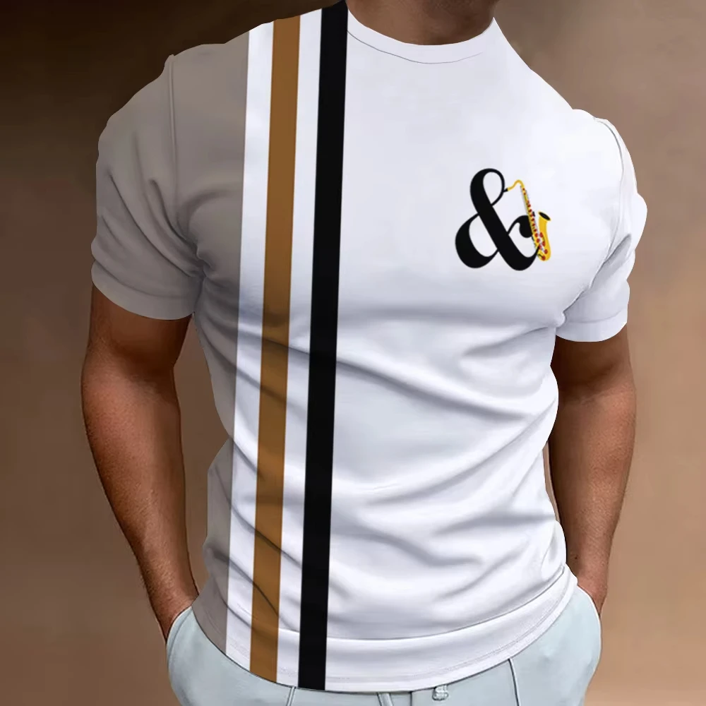 Summer Music Notes Pattern 3D Print Men T-Shirts Men Women T shirt Short Sleeve  Harajuku Tee Top Women T-Shirt Kid TShirt Y2k image 6