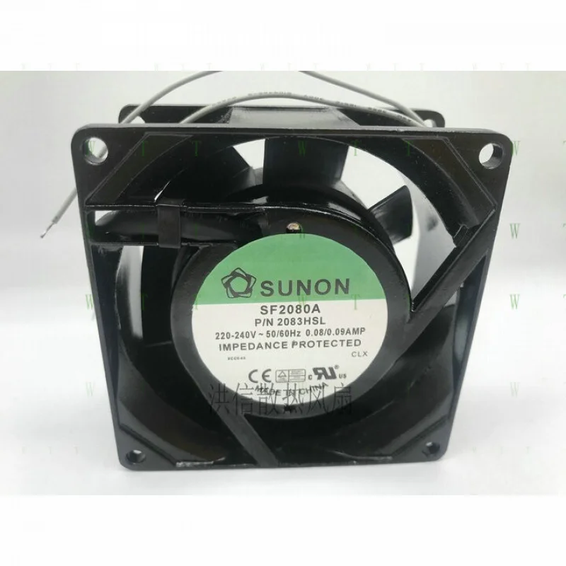 

H 1 pcs for SUNON 8038 SF23080A 2083HSL 220-240V 0.08/0.09AMP cooling fan