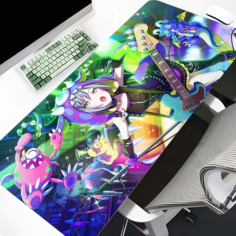 Project Sekai Anime Girl Mouse Pad Kawaii Office Non-slip Keyboard Pads Large Gaming Mousepad Pc Gamer Accessories Mouse Mat XXL