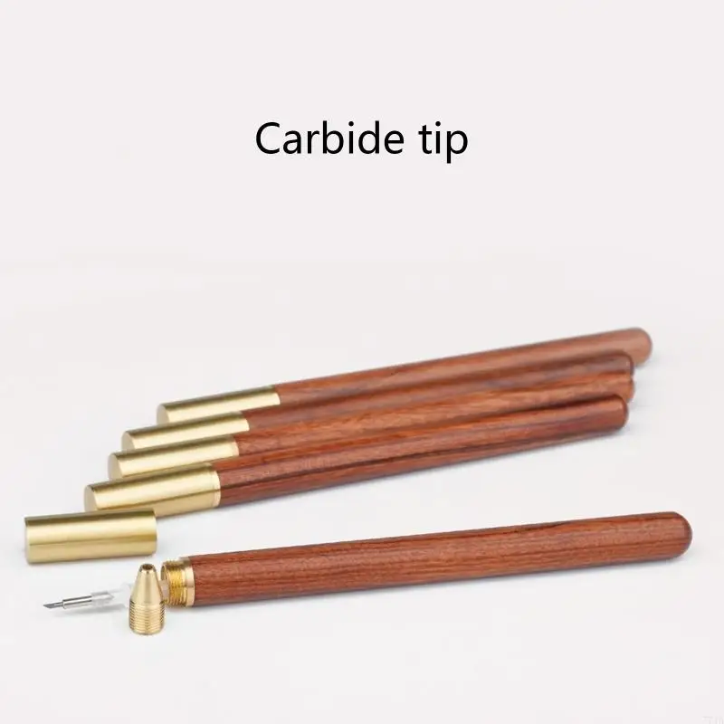 77JA Công cụ ghi chép bằng kim loại nhẹ, đầu Scribre khắc Pen cho Tay cầm không trượt.
