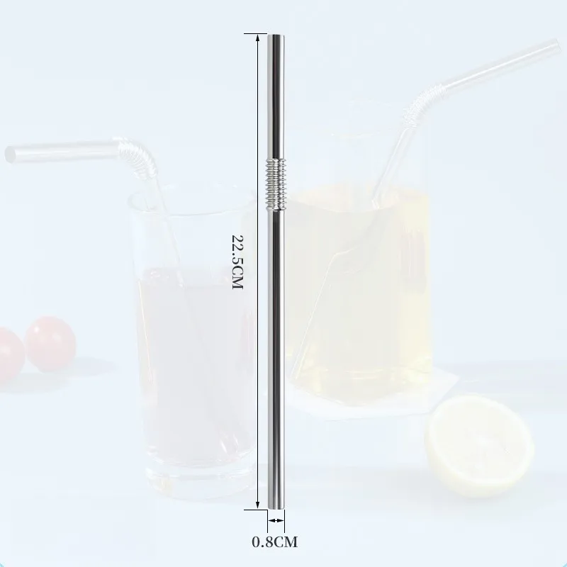 Compact Bendable Straws Constructed from 304 Stainless Steel for Lightweight Carry and Consistent Daily Performance