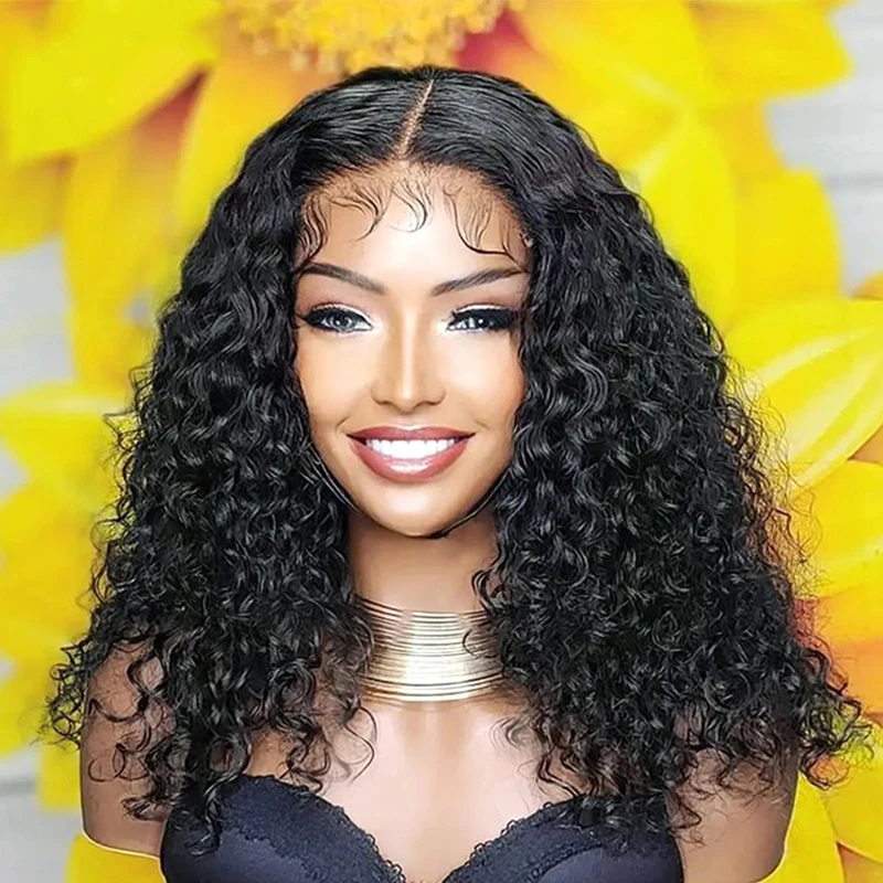 

13x4 Lace Front Human Hair Curly Wigs 13x6 HD Transparent Lace Front For Women Choice Deep Wave Glueless Pre plucked Wig On Sale