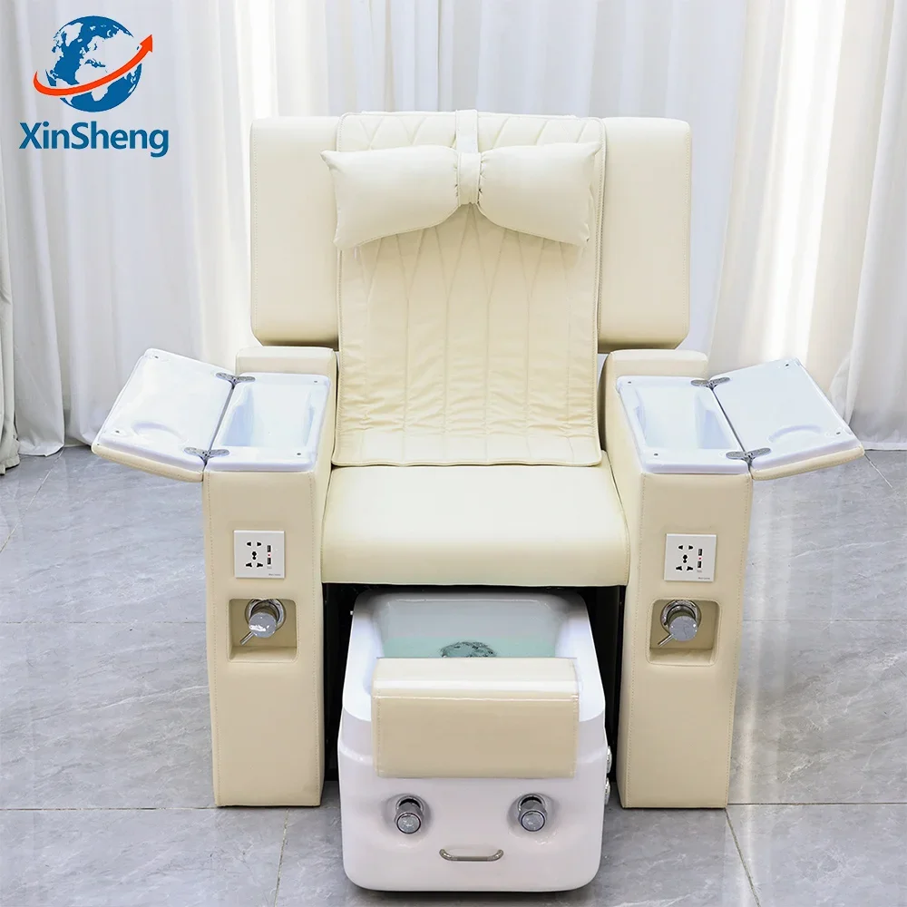 

XinSheg 2025 New Electric Pedicure Foot Spa Massage Chair Salon Furniture Adjustable Backrest Lift Type Reclining Manicure Sofa