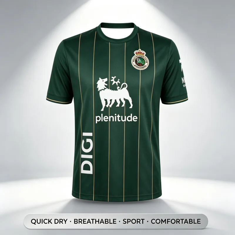 26-27 Heiß begehrtes Unisex-Racing-Santander-Heimtrikot, atmungsaktiv, schnelltrocknend, für Männer, Frauen, Familien-T-Shirts, Eltern-Kind-Set – Detail 2