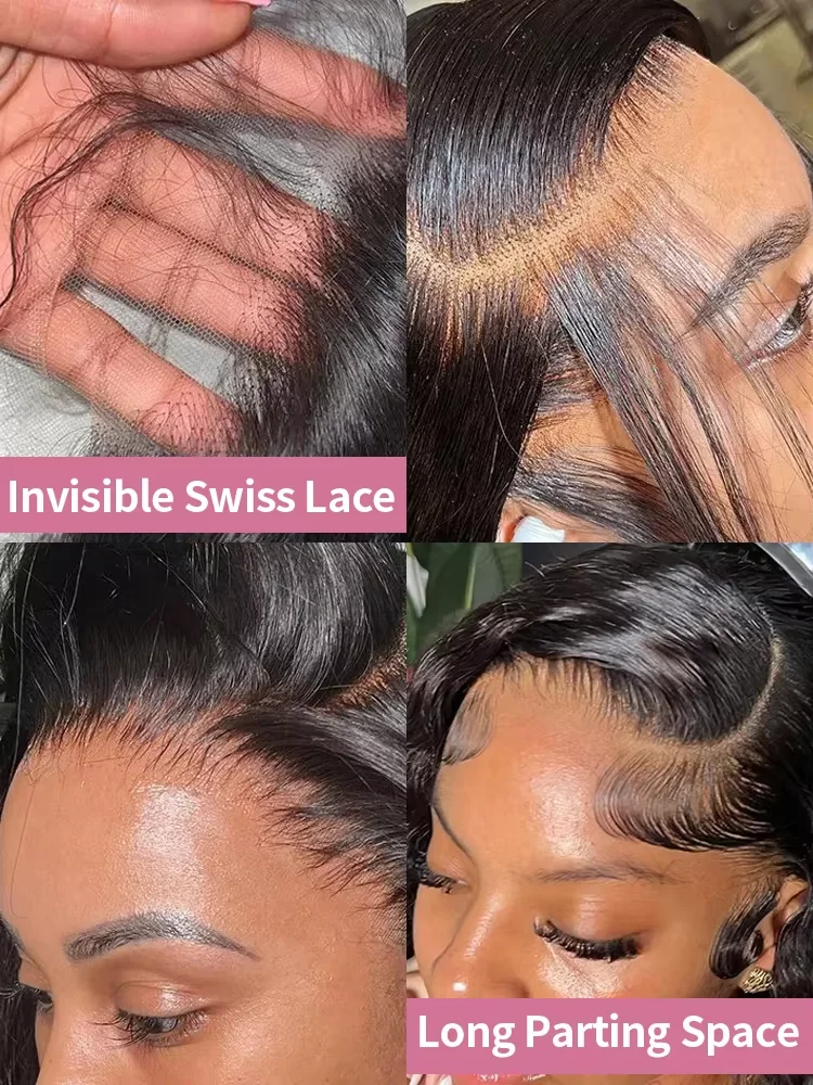 250 Density 13x6 Bone Straight Hd Lace Front Wig 40 Inch 13x4 HD Lace Frontal Human Hair Wigs Brazilian Hair Wigs