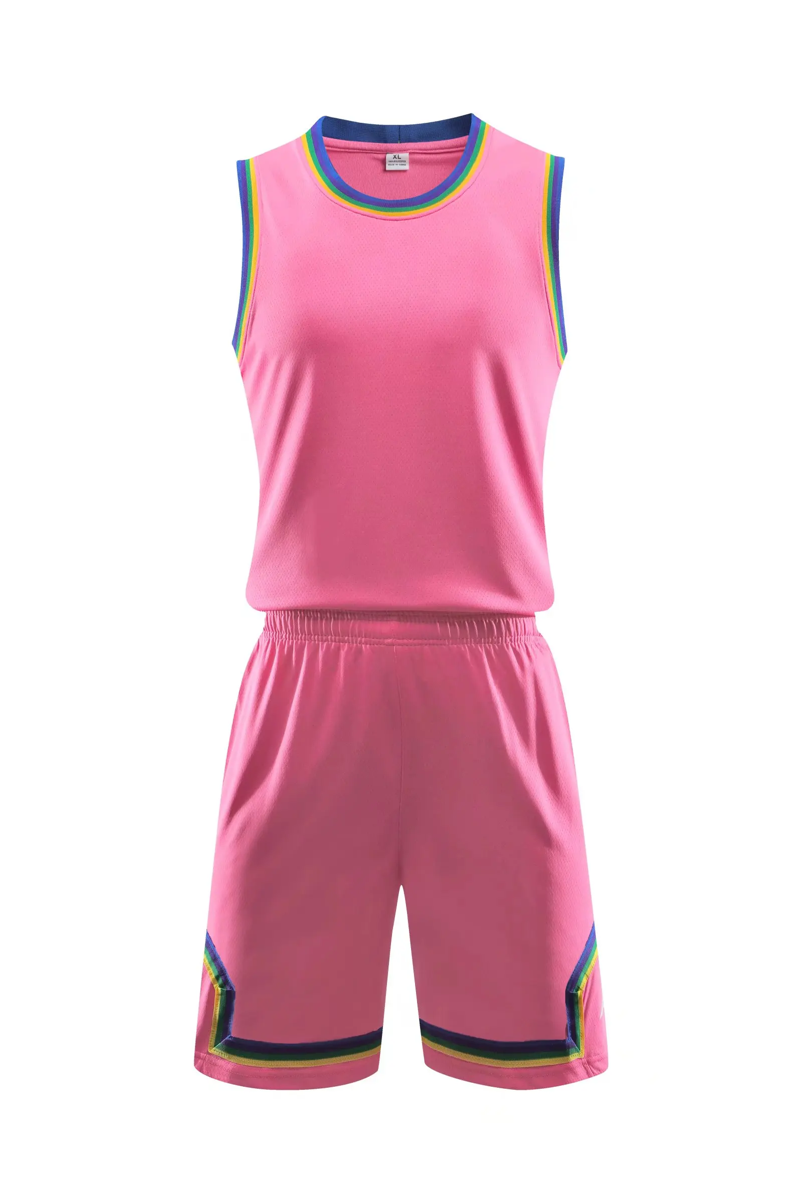 New Style Unisex Sleeveless Sports Set Fitness Running Loose Short Breathable Light Board Basketball Jersey