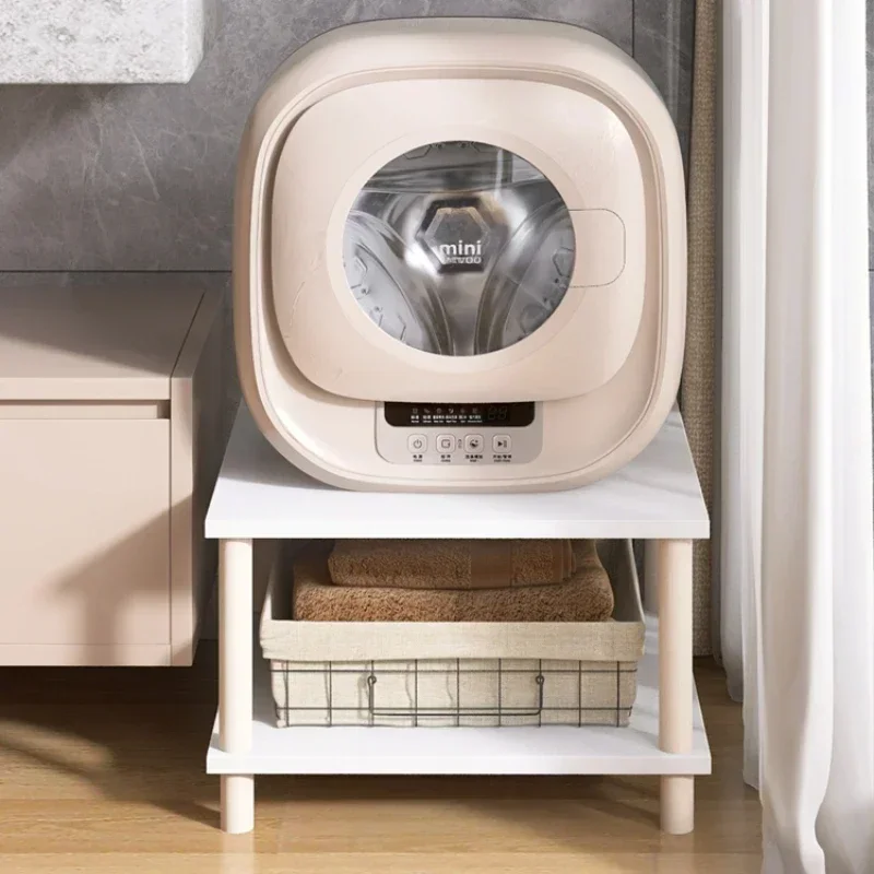 

Hot SalesSmall Washing Machine Base Bathroom Small Wave Wheel Raised Storage Rack Underwear Underwear Mini Floor Storage Rack