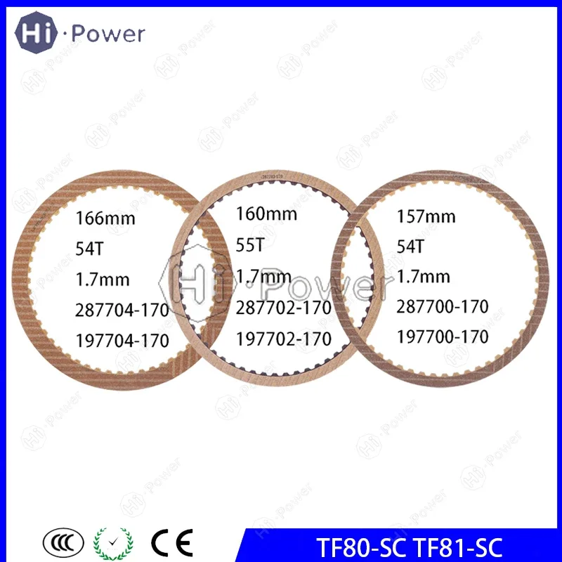 

TF80-SC TF81-SC Фрикционный диск автоматической коробки передач 4-й 5-й 6-й C2 AW TF-80 TF-81 287702 -170 197702 -170 287704 -170 287700 -170